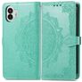 Mobigear Mandala Nothing Phone (2) Hoesje Bookcase Portemonnee - Groen