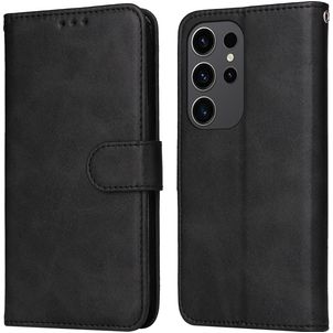 Mobigear Wallet Samsung Galaxy S24 Ultra Hoesje Bookcase Portemonnee - Zwart