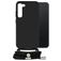 Mobilize Lanyard Gelly Samsung Galaxy S23 Plus Flexibel TPU Hoesje met koord - Zwart