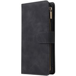 Mobigear Zipper Samsung Galaxy S10 Lite Hoesje Bookcase Portemonnee - Zwart