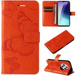 Mobigear Butterfly Xiaomi Redmi 14C Hoesje Bookcase Portemonnee - Oranje