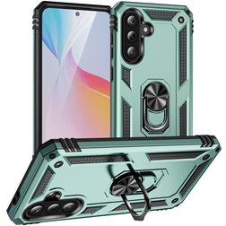 Mobigear Armor ring Samsung Galaxy A36 Hoesje Hardcase Backcover Shockproof met Ringhouder - Groen