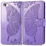 Mobigear Butterfly iPhone SE (2022) Hoesje Bookcase Portemonnee - Paars