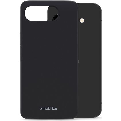 Mobilize Rubber Gelly Google Pixel 9a Hoesje Flexibel TPU Backcover - Zwart