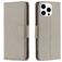 Mobigear Excellent iPhone 16 Pro Max Hoesje Bookcase Portemonnee - Grijs