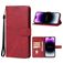 Mobigear Wallet iPhone 15 Pro Hoesje Bookcase Portemonnee - Rood