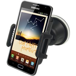 Mobigear Telefoonhouder auto Zuignap Klem Universeel - Zwart