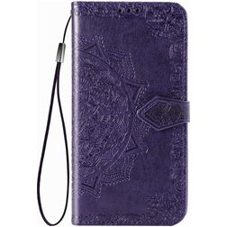Mobigear Mandala OPPO Reno 3 Pro Hoesje Bookcase Portemonnee - Paars