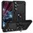 Mobigear Armor ring Samsung Galaxy S25 FE Hoesje Hardcase Backcover Shockproof met Ringhouder - Zwart
