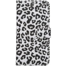 Mobigear Leopard iPhone 7 Plus Hoesje Bookcase Portemonnee - Wit