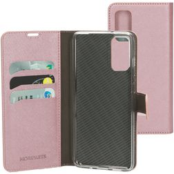 Mobiparts Saffiano Wallet Samsung Galaxy S20 Hoesje Bookcase Portemonnee - Roze