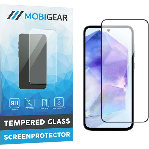 Mobigear Premium Samsung Galaxy A35 Glazen Screenprotector - Case Friendly - Zwart
