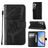 Mobigear Butterfly Samsung Galaxy A35 Hoesje Bookcase Portemonnee - Zwart