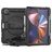 Mobigear SureGrip Xtreme iPad Pro 12.9 Inch (2022) Hoes Hard Kunststof,Siliconen Backcover + Stylus Houder + Schouderband + Standaard - Zwart