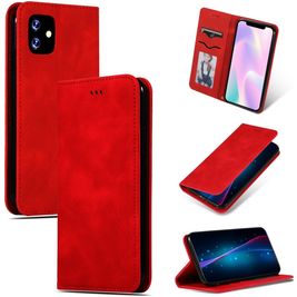 Mobigear Retro Slim iPhone 11 Hoesje Bookcase - Rood
