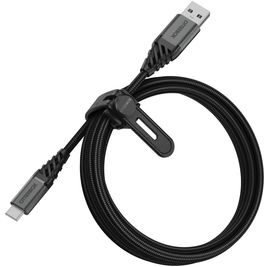 Otterbox Nylon Braided USB-A naar USB-C Kabel 2 Meter - Zwart
