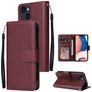 Mobigear Wallet iPhone 14 Hoesje Bookcase Portemonnee - Rood