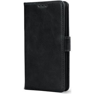 Mobilize Wallet Samsung Galaxy S25 FE Hoesje Echt Leer Bookcase Portemonnee - Zwart