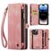 Caseme 008 iPhone 14 Pro Max Hoesje Uitneembare 2in1 Bookcase Portemonnee - Roze
