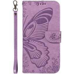 Mobigear Butterfly Samsung Galaxy S25 Hoesje Bookcase Portemonnee - Paars