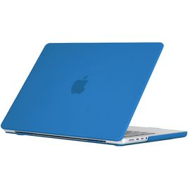 Mobigear Matte MacBook Pro 14 Inch (2021-2025) Hoes Hardshell Laptopcover MacBook Case - Donkerblauw - Model A2442 / A2779 / A2918 / A2992 / A3401 / A3112 / A3434