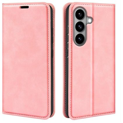 Mobigear Retro Slim Samsung Galaxy S26 Hoesje Bookcase Portemonnee - Roze