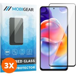 Mobigear Premium Xiaomi Redmi Note 11 Pro Plus 5G Glazen Screenprotector - Case Friendly - Zwart (3-Pack)