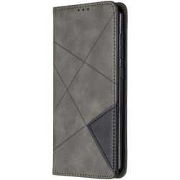 Mobigear Rhombus Slim Nokia 2.3 Hoesje Bookcase - Grijs