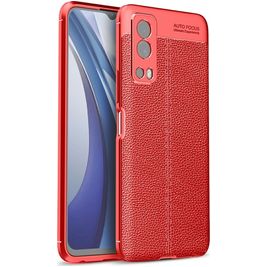 Mobigear Luxury Vivo Y72 Hoesje Flexibel TPU Backcover - Rood