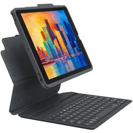 ZAGG Pro Keys iPad 10 (2022) Hoes QWERTY Bluetooth Toetsenbord Bookcase + Stylus Houder - Zwart
