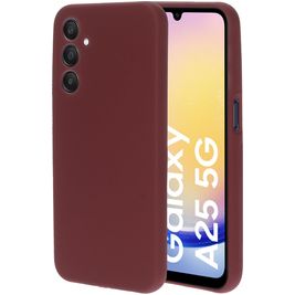 Mobiparts Samsung Galaxy A25 Siliconen Hoesje Backcover - Plum Red Mobiparts Samsung Galaxy A25 Siliconen Hoesje Backcover - Plum Red