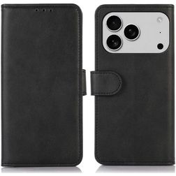 Mobigear Wallet iPhone 17 Pro Max Hoesje Bookcase Portemonnee - Zwart
