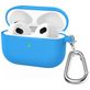 Mobigear Classic Apple AirPods 3 Hoesje Flexibel Siliconen - Blauw