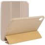Mobigear Tri-Fold Gel iPad Mini 7 (2024) Hoes TPU,Kunstleer Bookcase - Goud