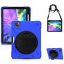 Mobigear SureGrip XGuard iPad Pro 11 Inch (2022) Hoes Hard Kunststof,Siliconen Backcover + Stylus Houder + Schouderband + Standaard - Blauw