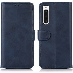 Mobigear Wallet Sony Xperia 10 V Hoesje Bookcase Portemonnee - Blauw