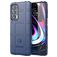 Mobigear Rugged Shield Motorola Edge (2021) Hoesje Flexibel TPU Backcover Shockproof - Blauw