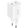 Mobiparts GaN Dual USB-C Oplader Power Delivery 35W - Wit