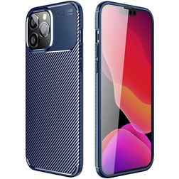 Mobigear Racing iPhone 14 Plus Hoesje Flexibel TPU Backcover - Blauw