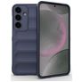 Mobigear Bumpy Samsung Galaxy S25 Plus Hoesje Flexibel TPU Backcover - Donkerblauw