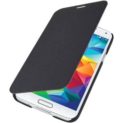 Mobiparts Slim Folio Samsung Galaxy S5 Mini Hoesje Bookcase - Zwart