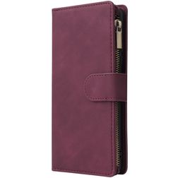 Mobigear Zipper Samsung Galaxy S10 Lite Hoesje Bookcase Portemonnee - Rood