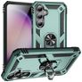 Mobigear Armor Ring Samsung Galaxy S23 FE Hoesje Hardcase Backcover Shockproof met Ringhouder - Groen
