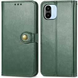 Mobigear Snap Button Xiaomi Redmi A1 4G Hoesje Bookcase Portemonnee - Groen