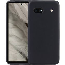 Mobigear Colors Google Pixel 7a Hoesje Flexibel TPU Backcover - Zwart