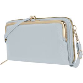 Antonio Fonzo Crossbody Clutch Snap Telefoontasje - Large - Grijs Antonio Fonzo Crossbody Clutch Snap Telefoontasje - Large - Grijs