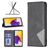 Mobigear Rhombus Slim Samsung Galaxy A73 Hoesje Bookcase - Zwart