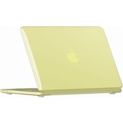 Mobigear Crystal Case MacBook Neo 13 Inch (2026) Hoes Hardshell Laptopcover MacBook Case - Citrus yellow - Model A3404
