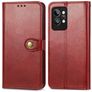 Mobigear Snap Button Realme GT2 Pro Hoesje Bookcase Portemonnee - Rood
