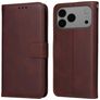 Mobigear Wallet iPhone 17 Pro Max Hoesje Bookcase Portemonnee - Bruin